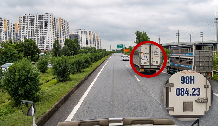 Phẫn nộ tài xế xe tải 98H-084.23 tạt đầu, chèn ép xe tải khác trên cao tốc Hà Nội - Lạng Sơn