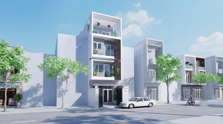 Chi phí xây nhà 4 tầng mái bằng 60m² bao nhiêu?