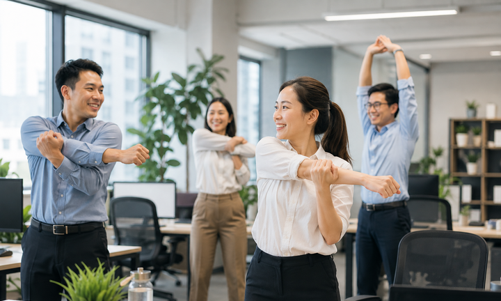 Khuyến khích doanh nghiệp thưởng cho nhân viên tích cực vận động giữa giờ
