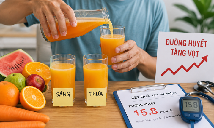 Mỗi ngày 3 ly nước ép để 'detox', nhập viện khẩn vì đường huyết tăng vọt