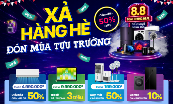 MediaMart xả hàng hè, giảm đến 50% đón mùa tựu trường