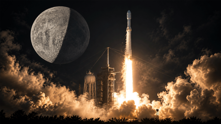 Tên lửa SpaceX sắp lao vào Mặt Trăng với tốc độ siêu thanh