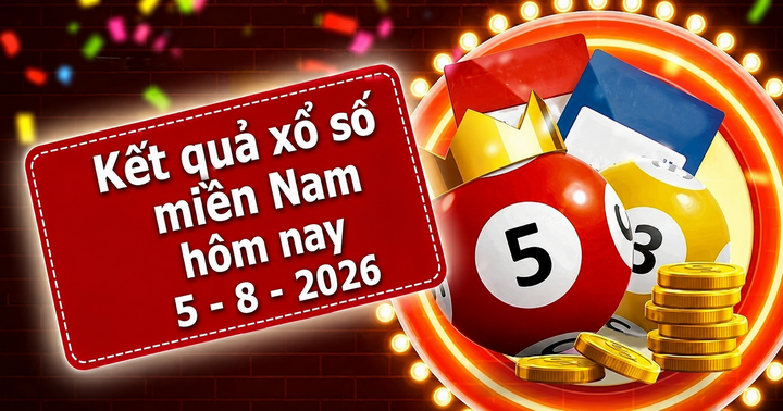 XSMN 5/8 - Kết quả XSMN hôm nay thứ Tư ngày 5/8/2026