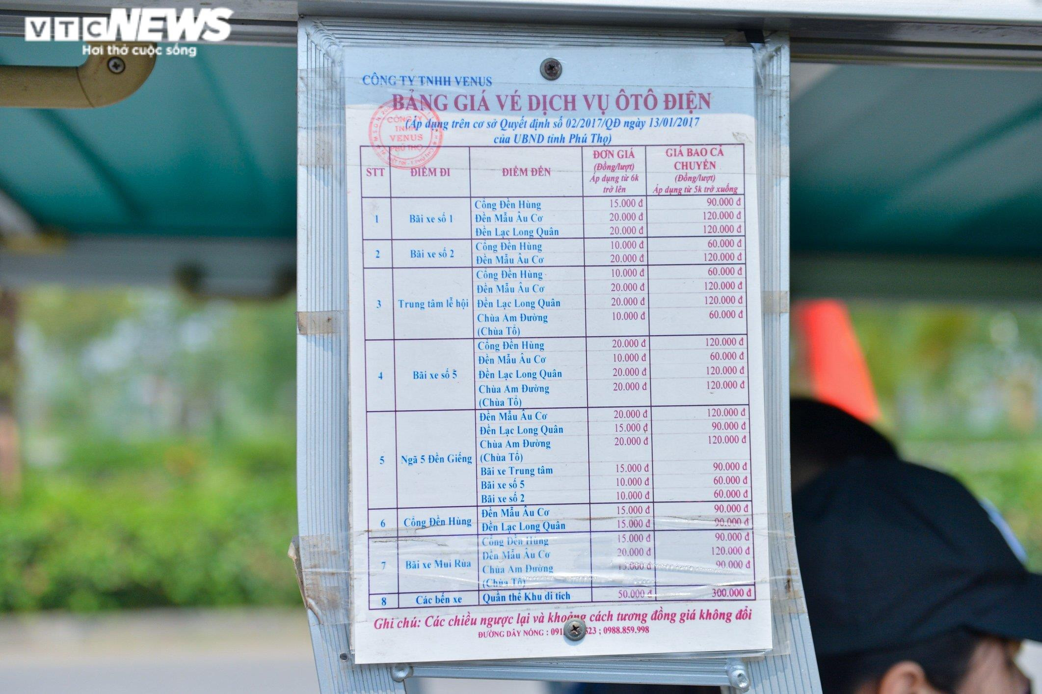 Dịch vụ cho thuê chiếu, xe điện ở Đền Hùng 'hốt bạc' - 8