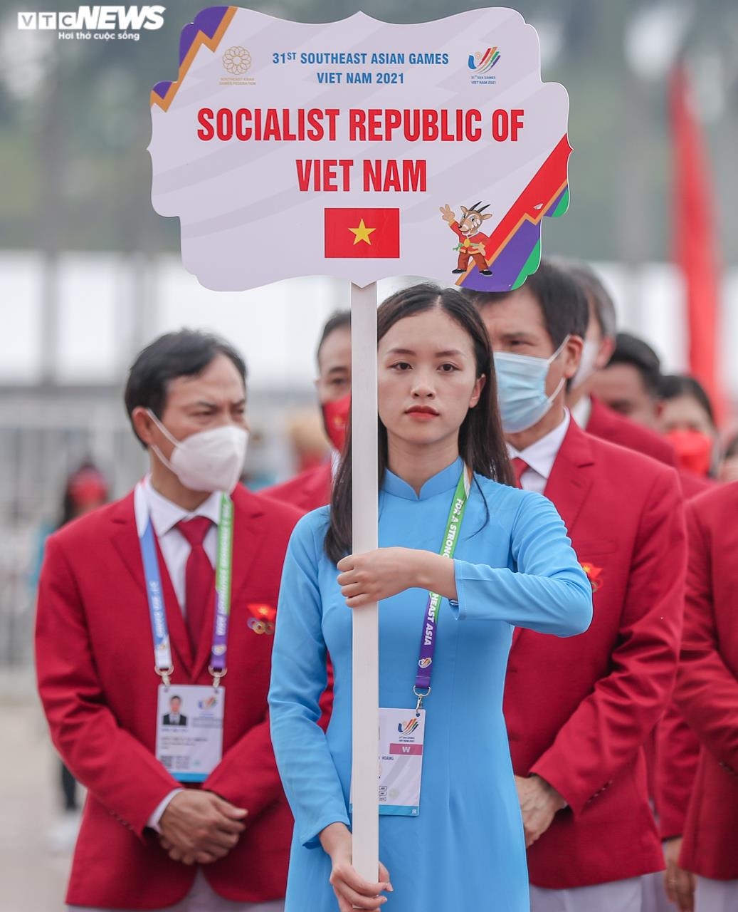 Ảnh: Trang nghiêm Lễ thượng cờ SEA Games 31 - 2