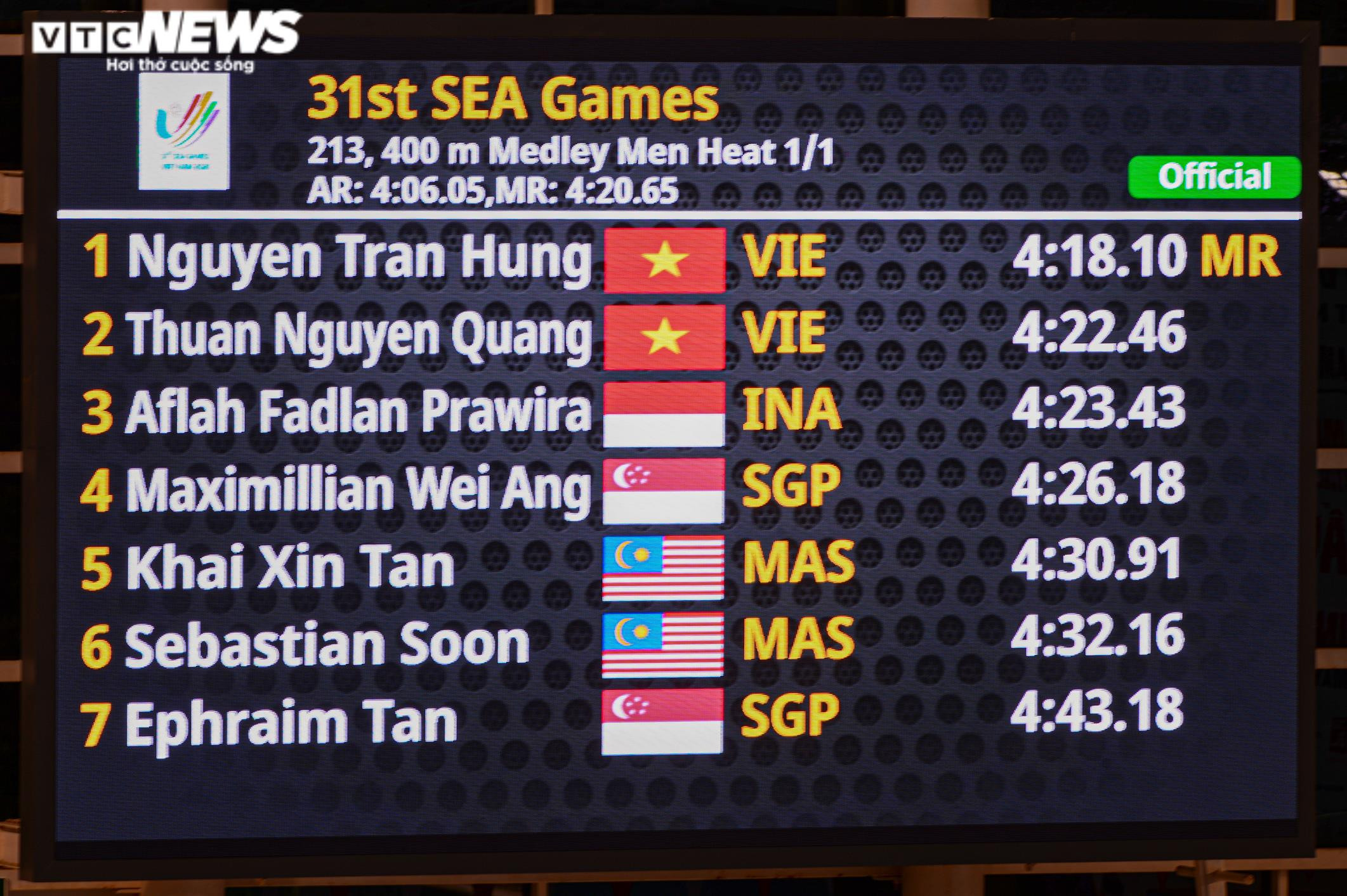 Em trai Ánh Viên toả sáng, ‘thần đồng bơi lội’ Hưng Nguyên phá kỷ lục SEA Games - 9