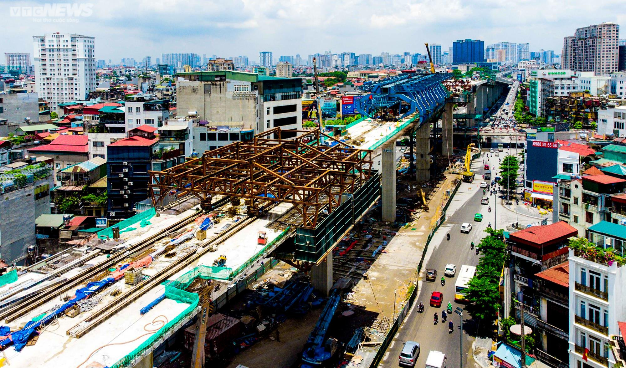 Ảnh: Những dự án giao thông trọng điểm ở Hà Nội sắp hoàn thành - 8