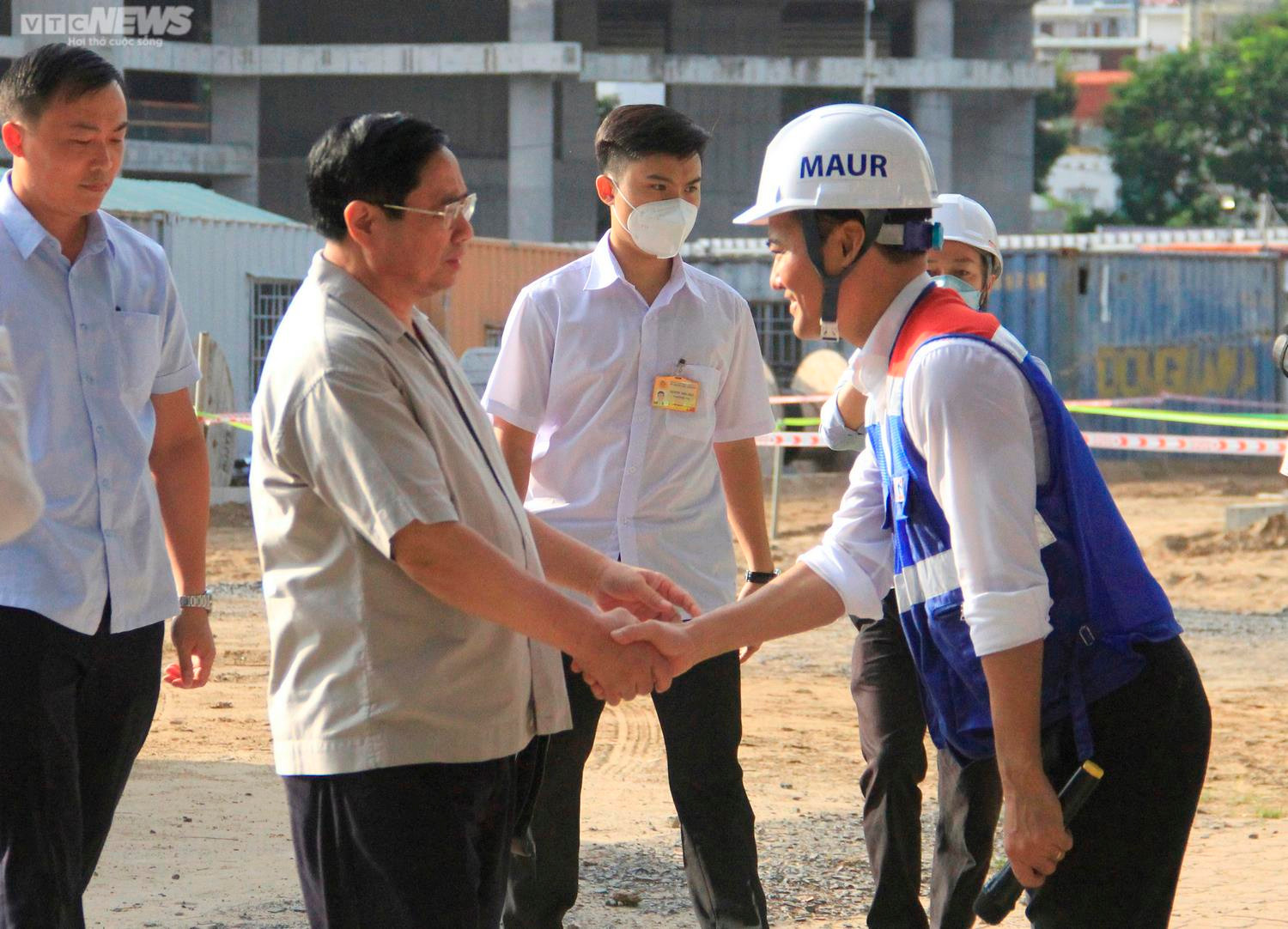 Thủ tướng Phạm Minh Chính thị sát nhà ga tuyến Metro số 1 Bến Thành - Suối Tiên - 1