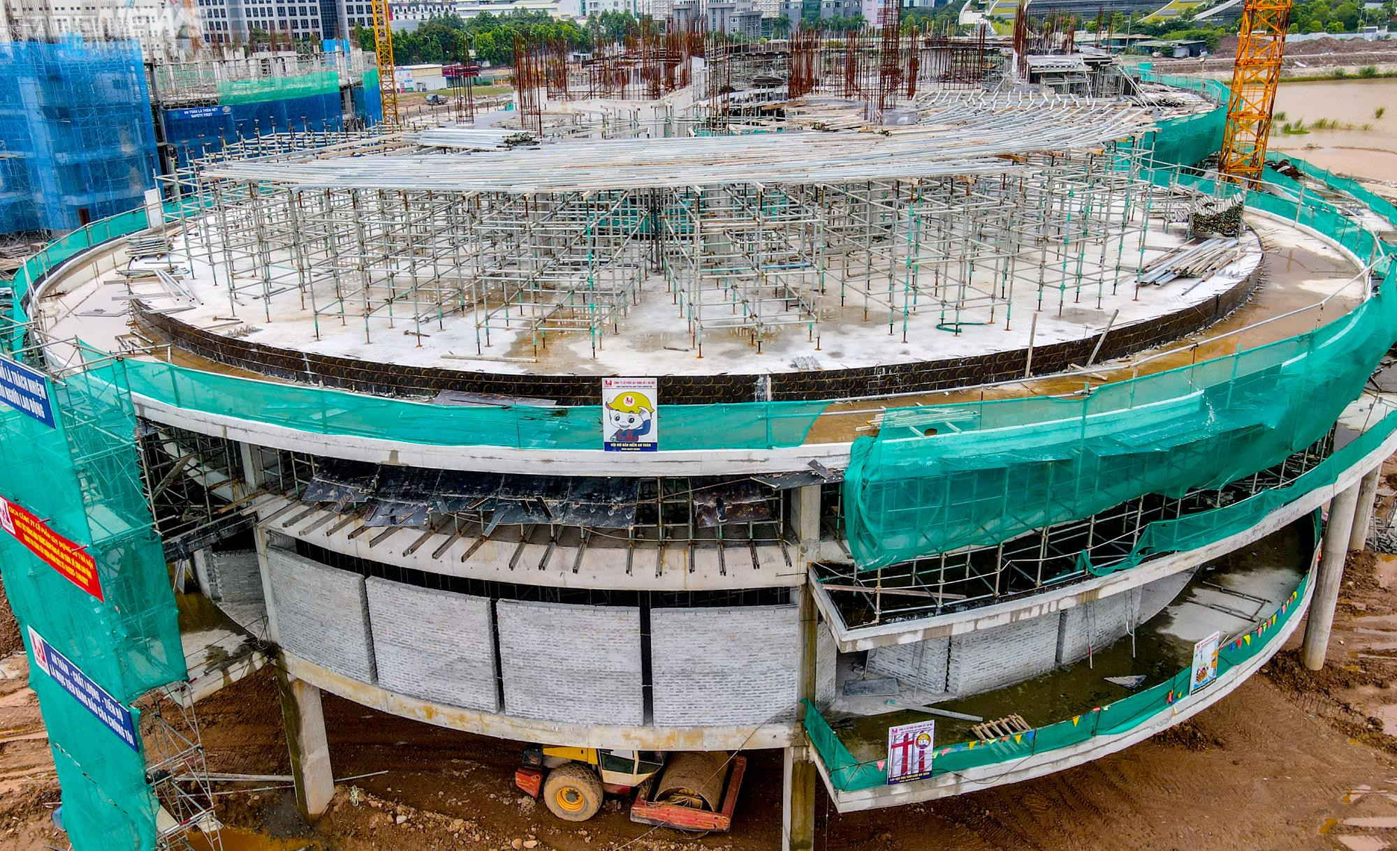 Ảnh: Cung thiếu nhi Hà Nội hơn 1.300 tỷ đồng dần lộ diện sau 9 tháng thi công - 11