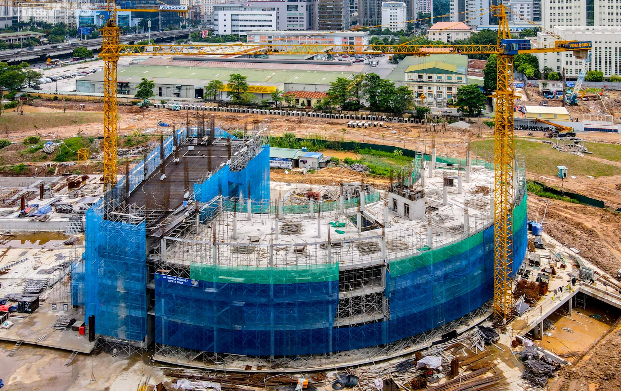 Ảnh: Cung thiếu nhi Hà Nội hơn 1.300 tỷ đồng dần lộ diện sau 9 tháng thi công - 10