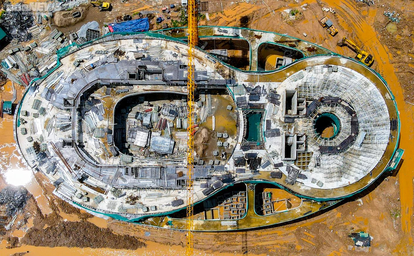 Ảnh: Cung thiếu nhi Hà Nội hơn 1.300 tỷ đồng dần lộ diện sau 9 tháng thi công - 4