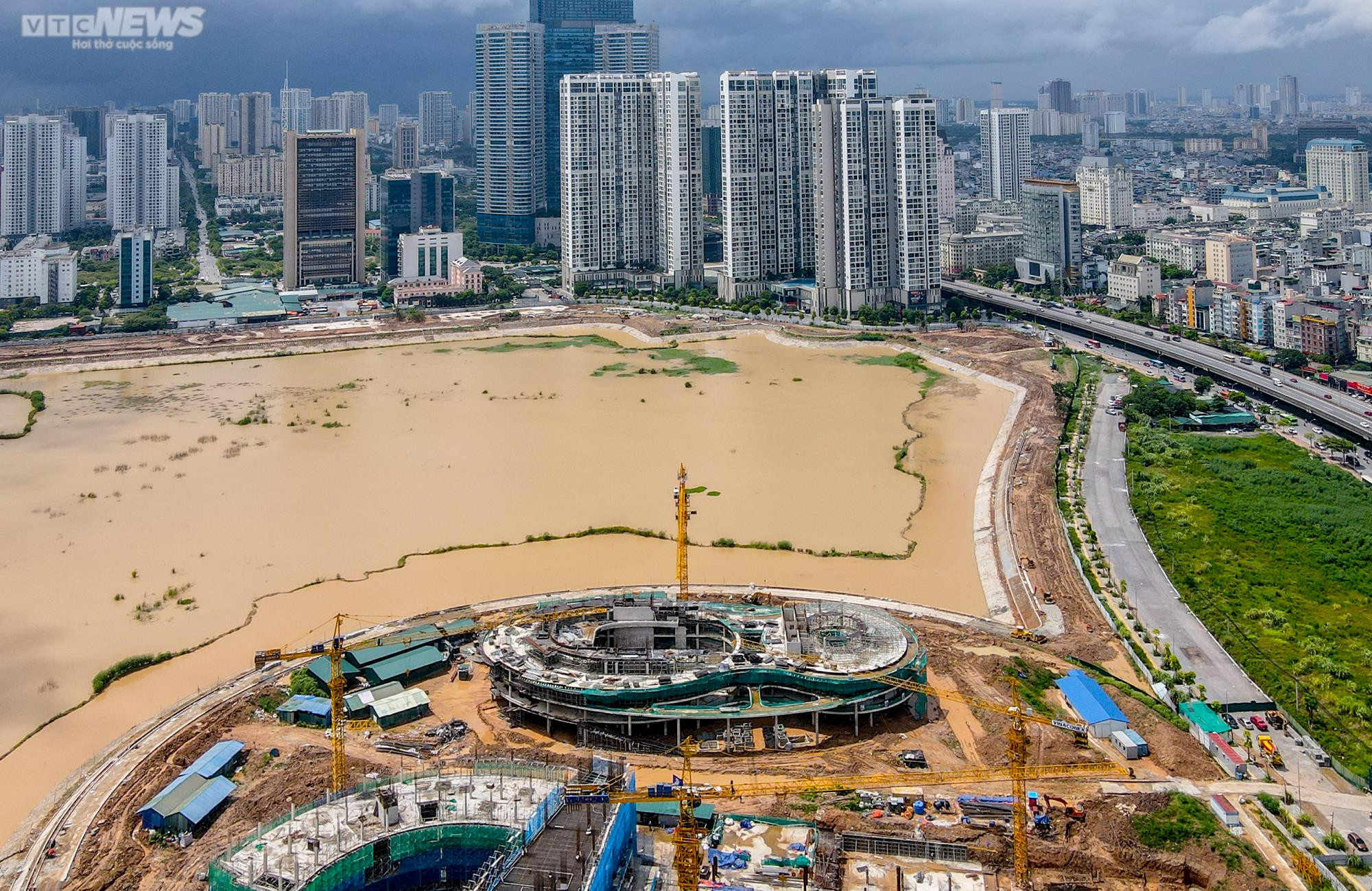 Ảnh: Cung thiếu nhi Hà Nội hơn 1.300 tỷ đồng dần lộ diện sau 9 tháng thi công - 1