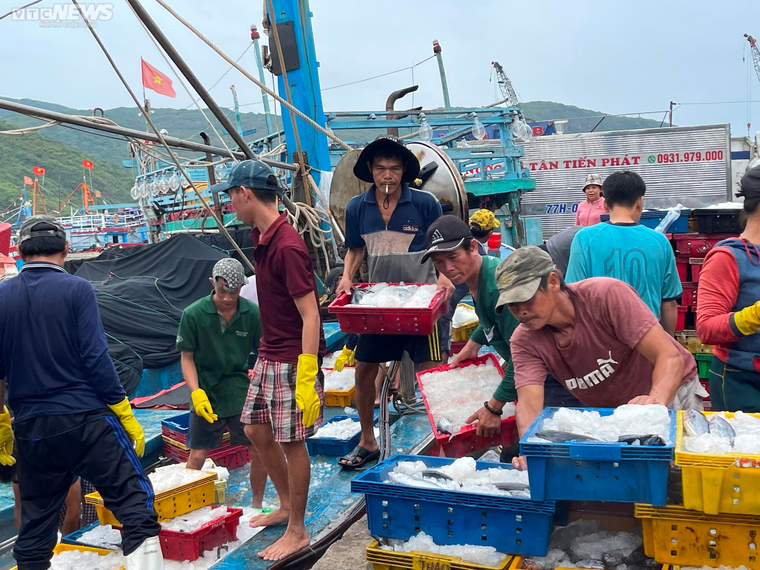 Ảnh: Tàu thuyền gấp rút cập bến Quy Nhơn tránh siêu bão Noru - 2