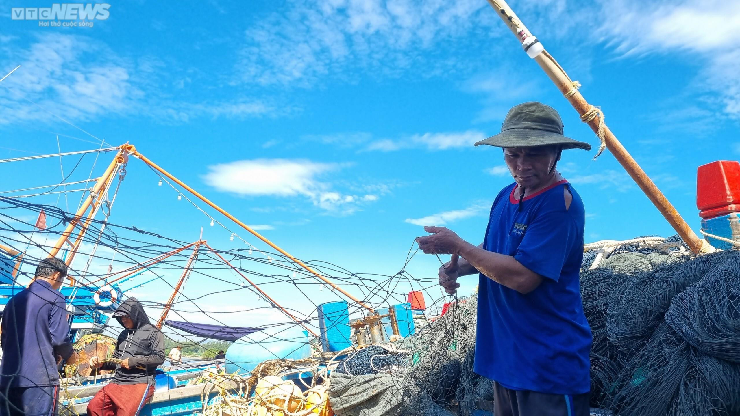 Bão tan, giá dầu 'hạ nhiệt', ngư dân Quảng Ngãi hối hả vươn khơi - 4