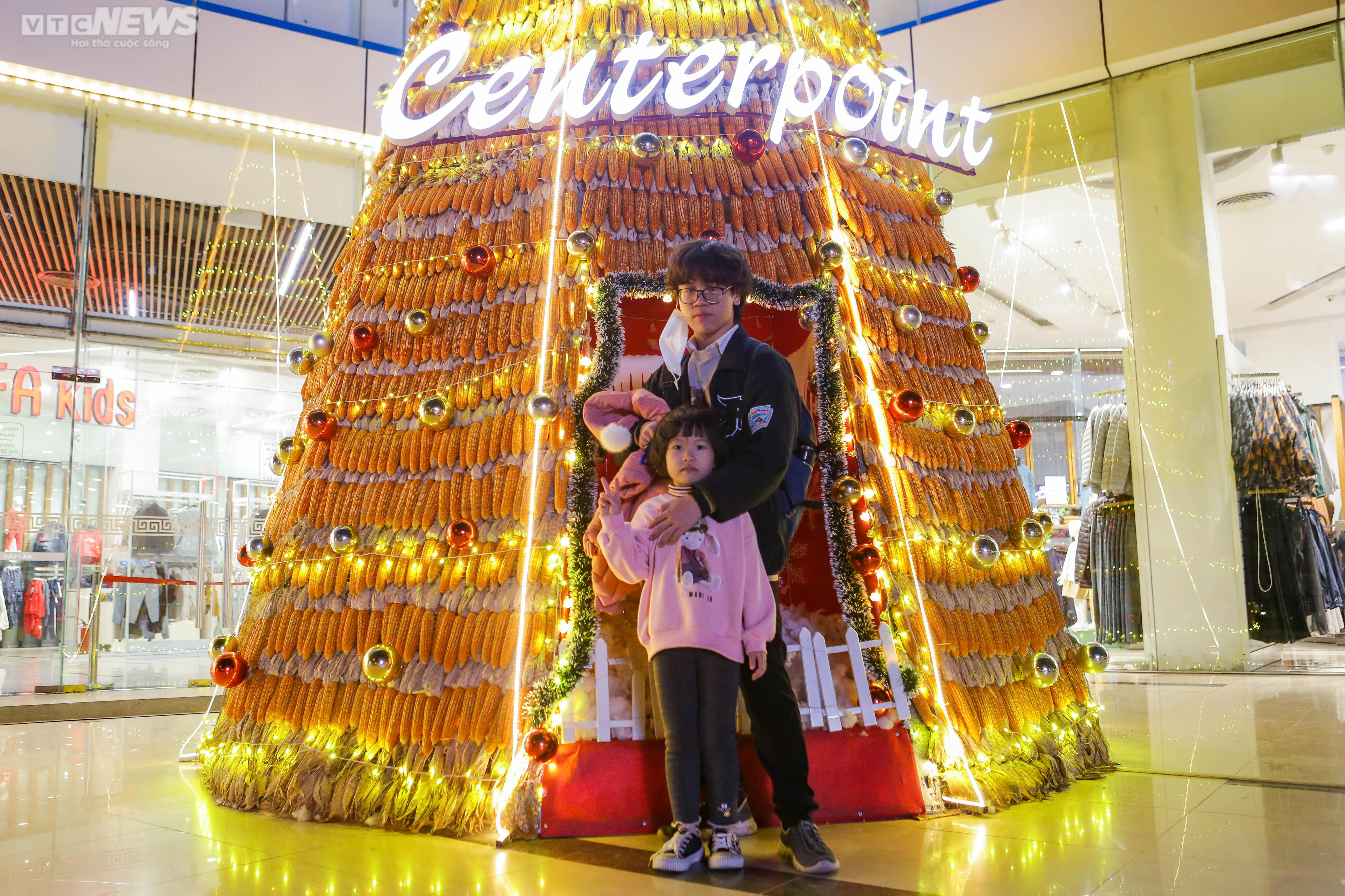 Độc đáo cây thông Noel vàng ruộm làm từ 8.000 bắp ngô - 7