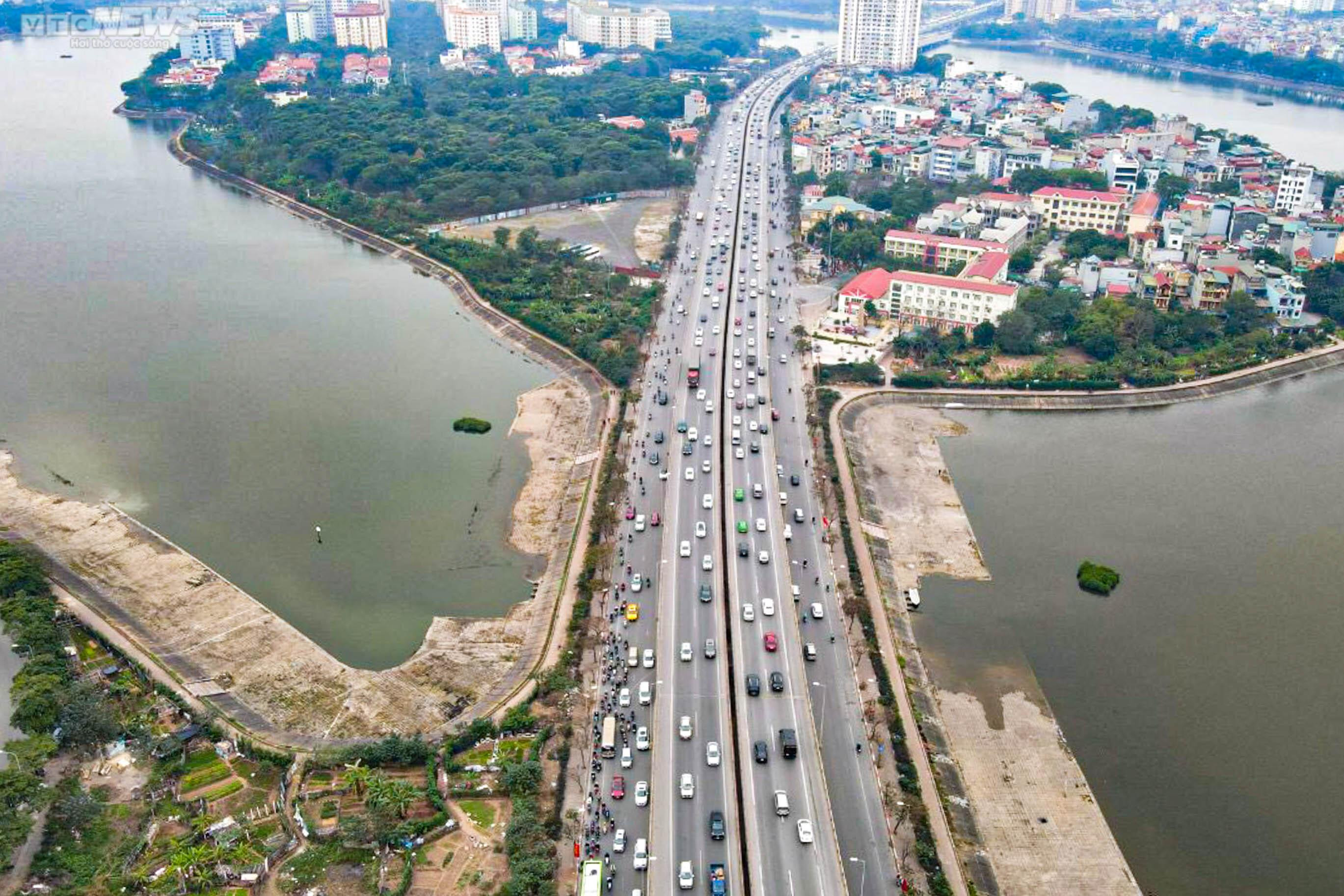 Cửa ngõ Hà Nội ùn tắc trong ngày làm việc cuối cùng trước kỳ nghỉ Tết - 6