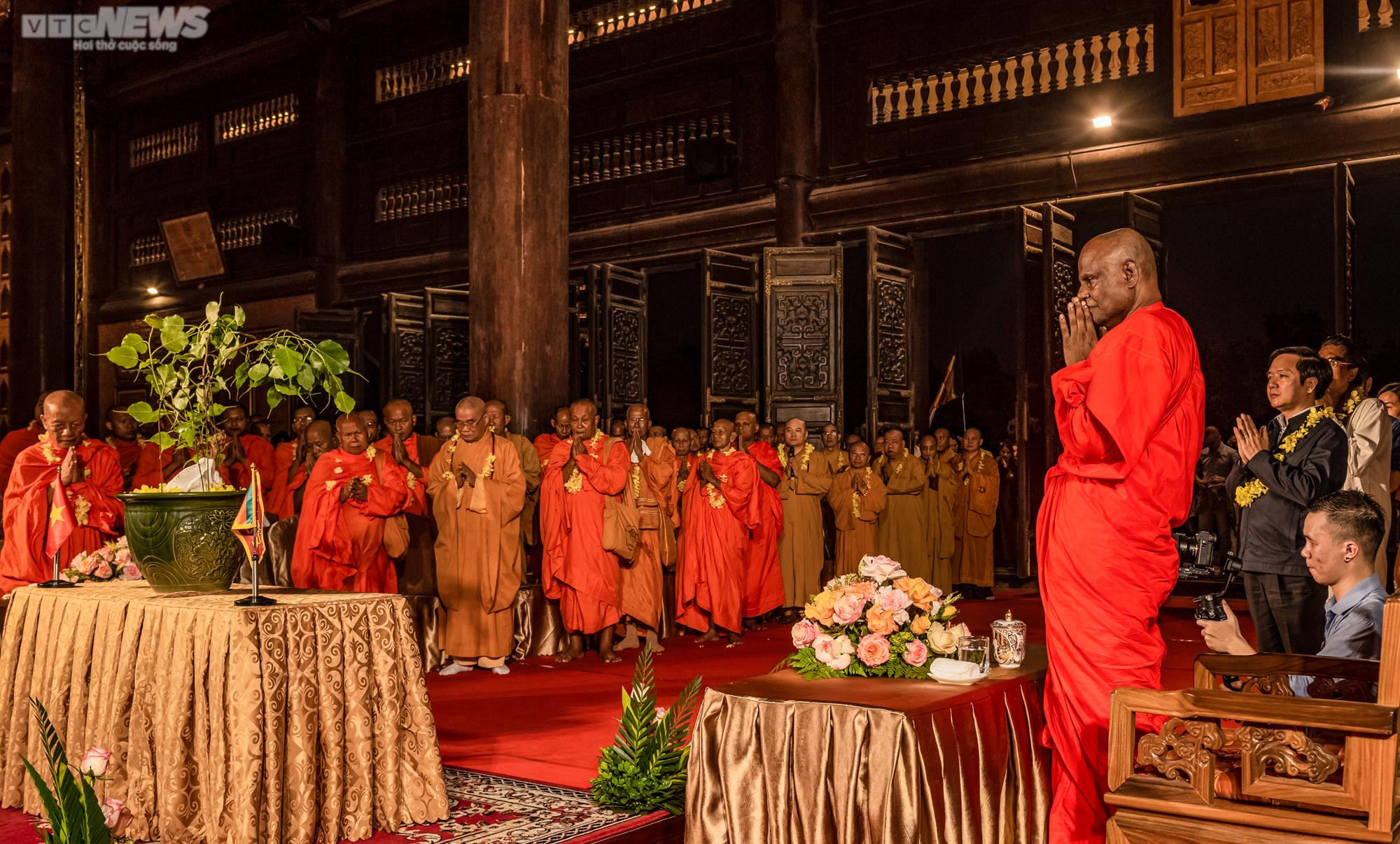 Rước nhánh cây bồ đề thiêng về trồng tại chùa Bái Đính - 8