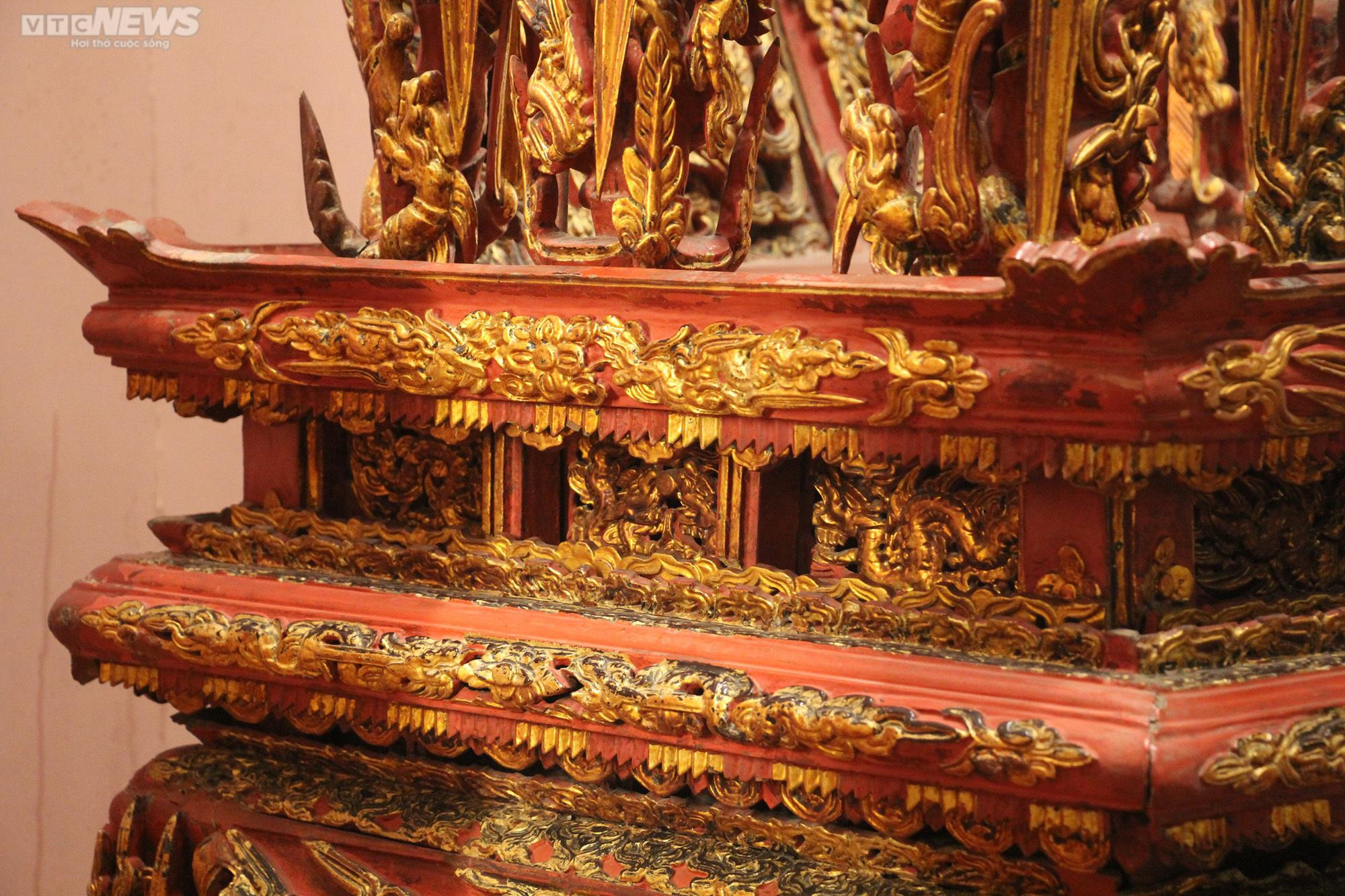 Chiêm ngưỡng ngai thờ độc nhất vô nhị hơn 300 năm tuổi ở Thái Bình - 15