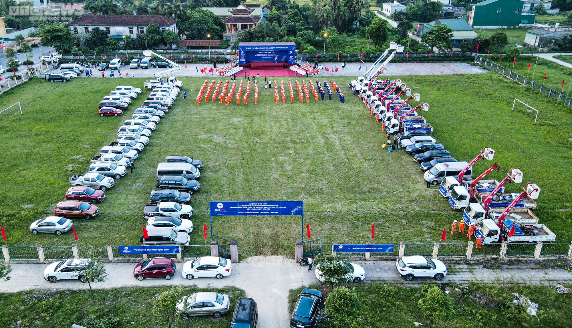 Tổng công ty Điện lực miền Bắc diễn tập phòng chống thiên tai, xử lý sự cố - 1