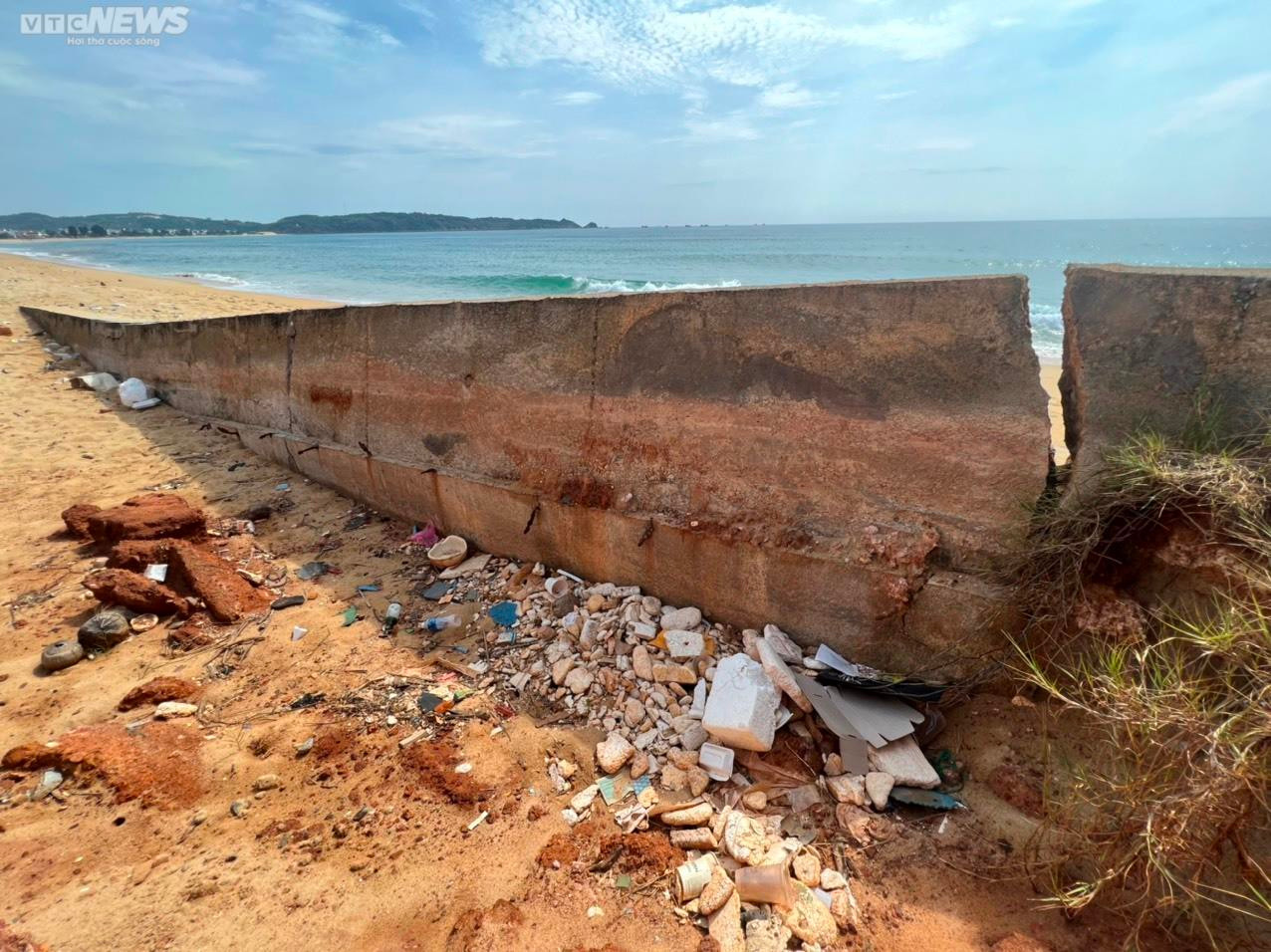 Sau 5 năm kết luận sai phạm, kè biển gần 80 tỷ ở Bình Định 'tan nát vẫn nát tan' - 5
