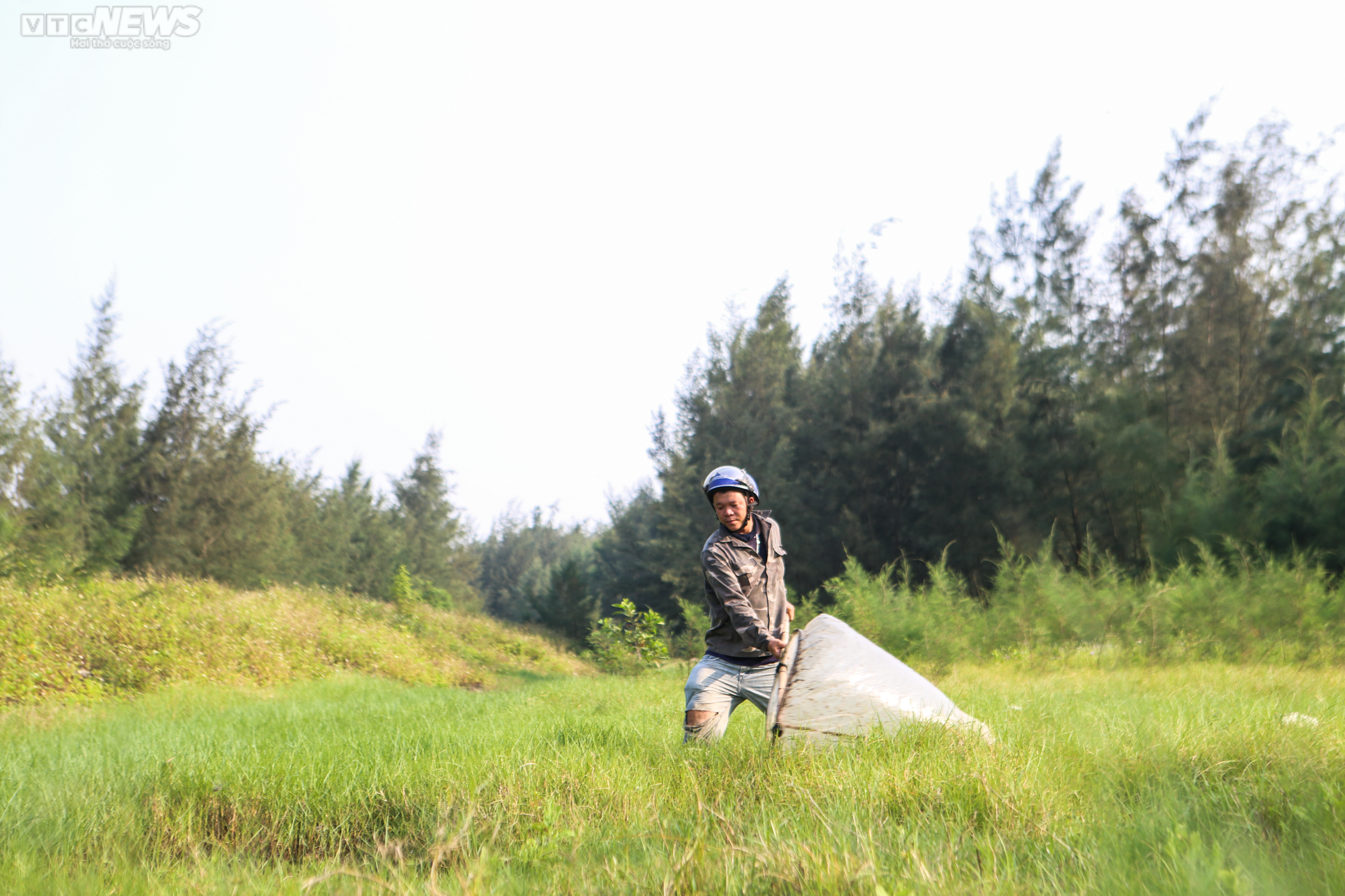 Hai vợ chồng săn 'tôm bay' trên đồng, kiếm tiền triệu mỗi ngày - 13