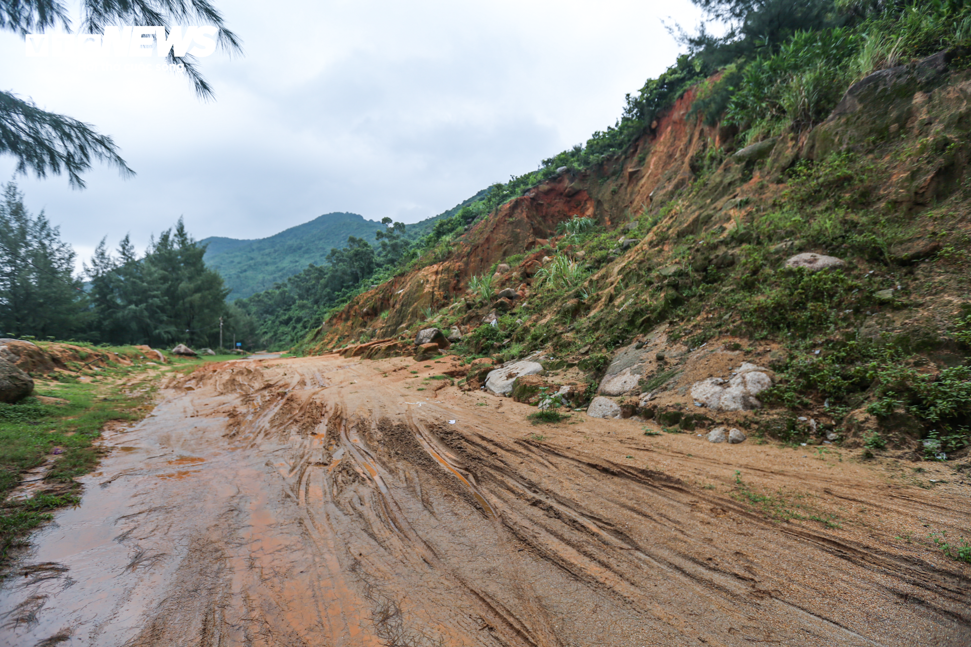 Hàng trăm khối đá chực chờ sạt lở, nuốt chửng đường quốc phòng ven biển Hà Tĩnh - 3
