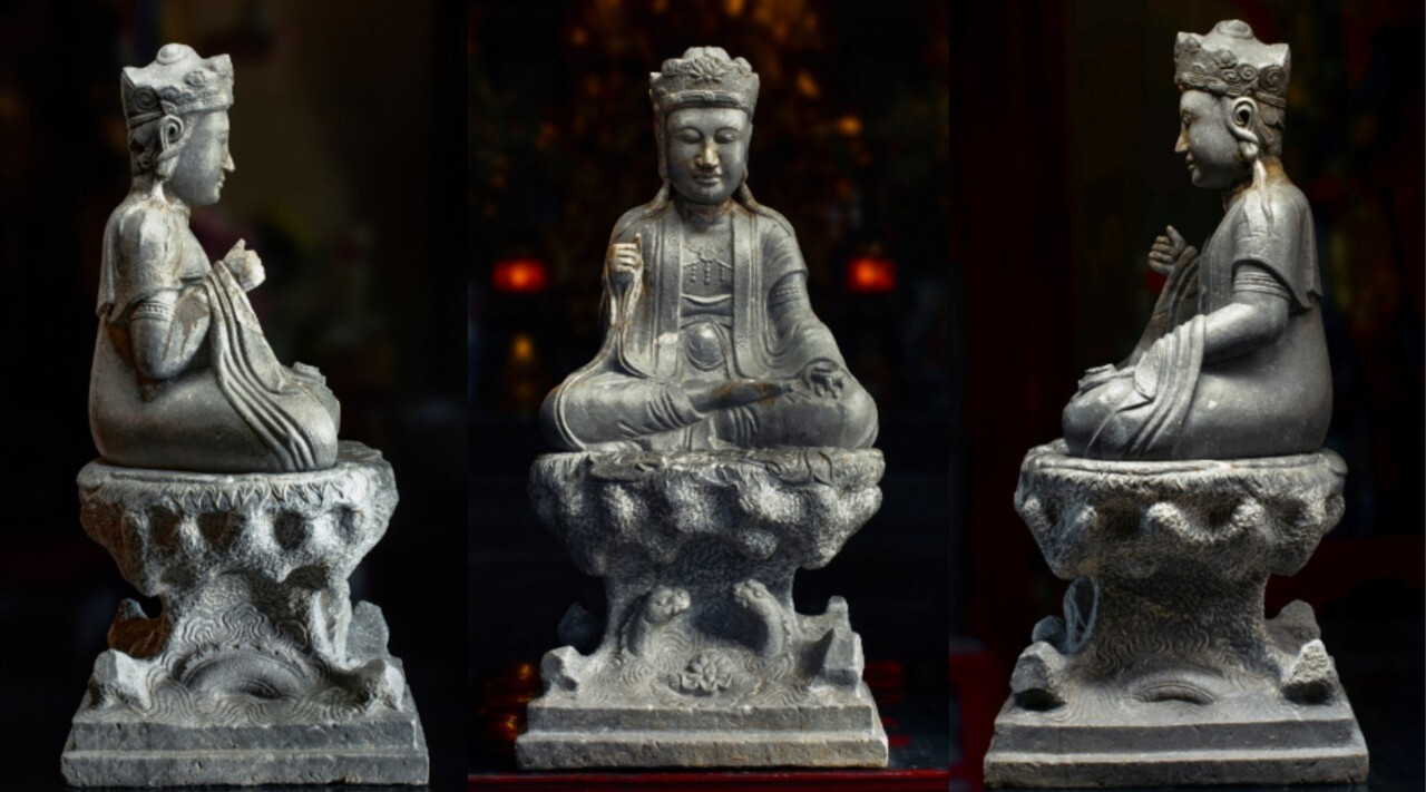 Cận cảnh pho tượng Quán thế âm được khắc niên đại sớm nhất Việt Nam - 10