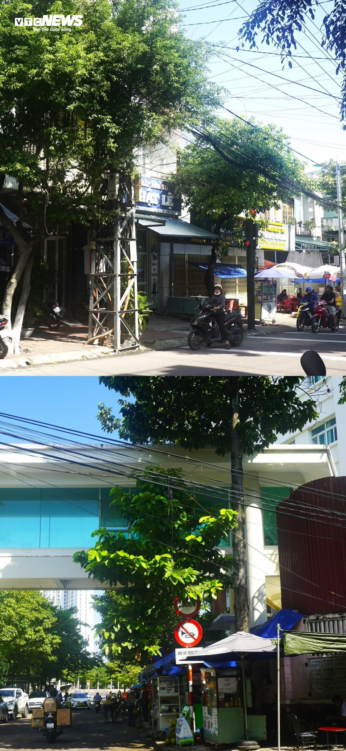 Dây điện, dây cáp như 'tơ vò', thòng lọng trên phố: Hiểm họa chực chờ ở Quy Nhơn - 11