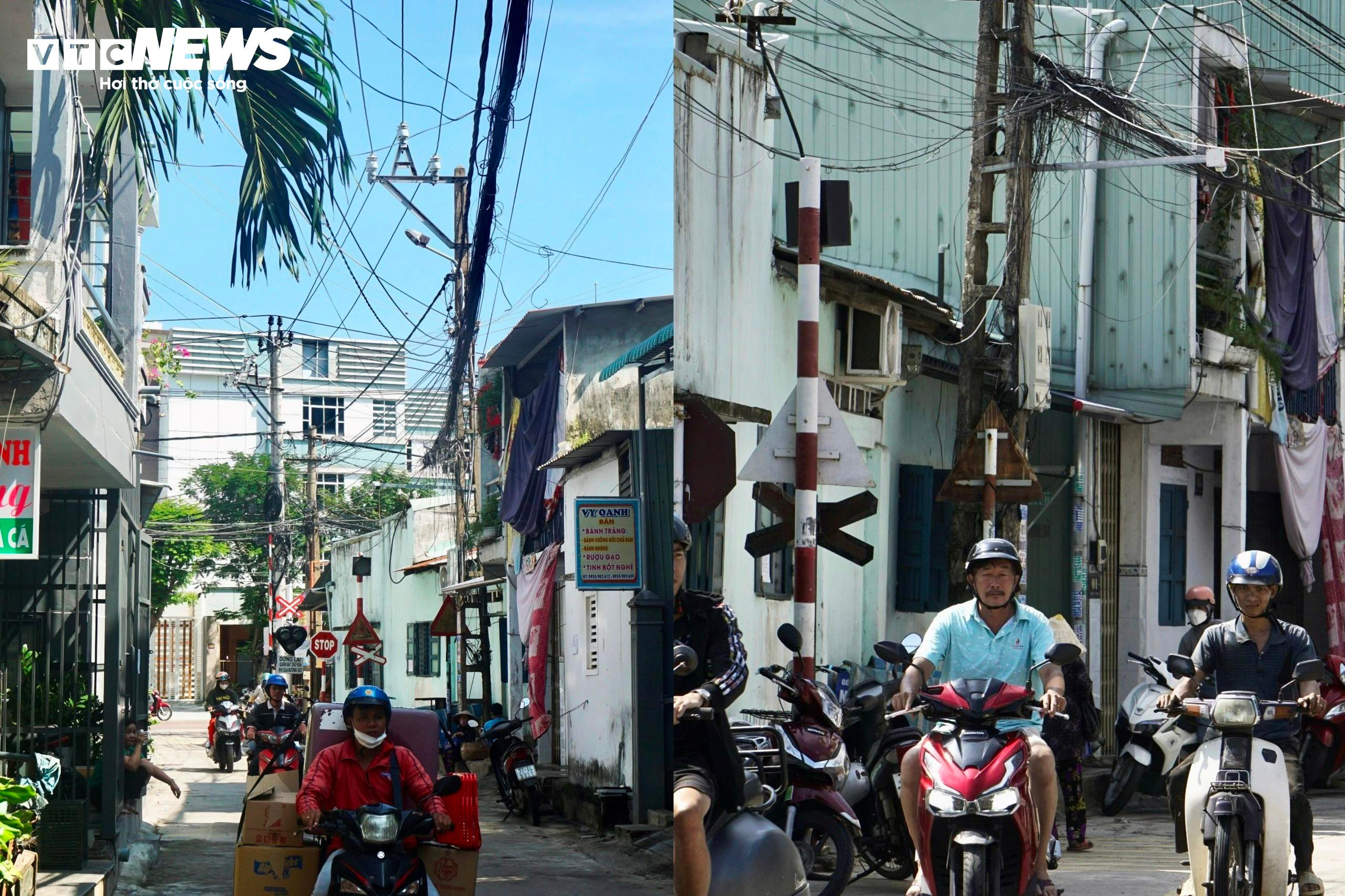 Dây điện, dây cáp như 'tơ vò', thòng lọng trên phố: Hiểm họa chực chờ ở Quy Nhơn - 5