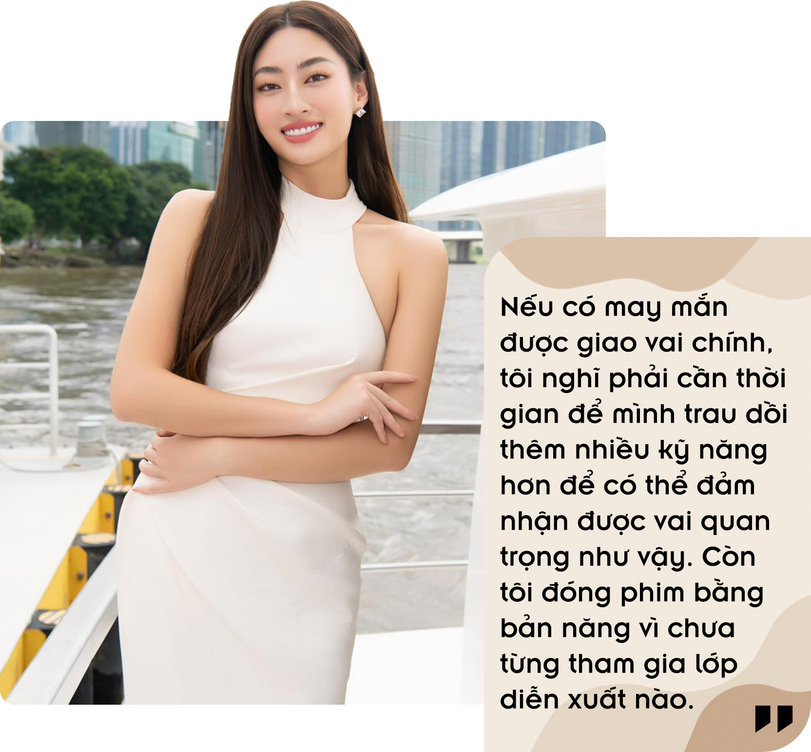 Hoa hậu Lương Thùy Linh lần đầu đóng phim: 'Chưa ai gọi tôi là bình hoa di động' - 3