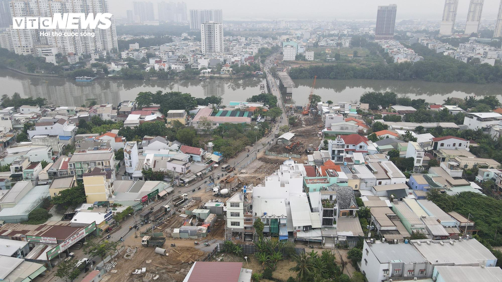 TP.HCM: Tăng tốc xây dựng cầu gần 750 tỷ đồng nối quận 7 và huyện Nhà Bè - 2