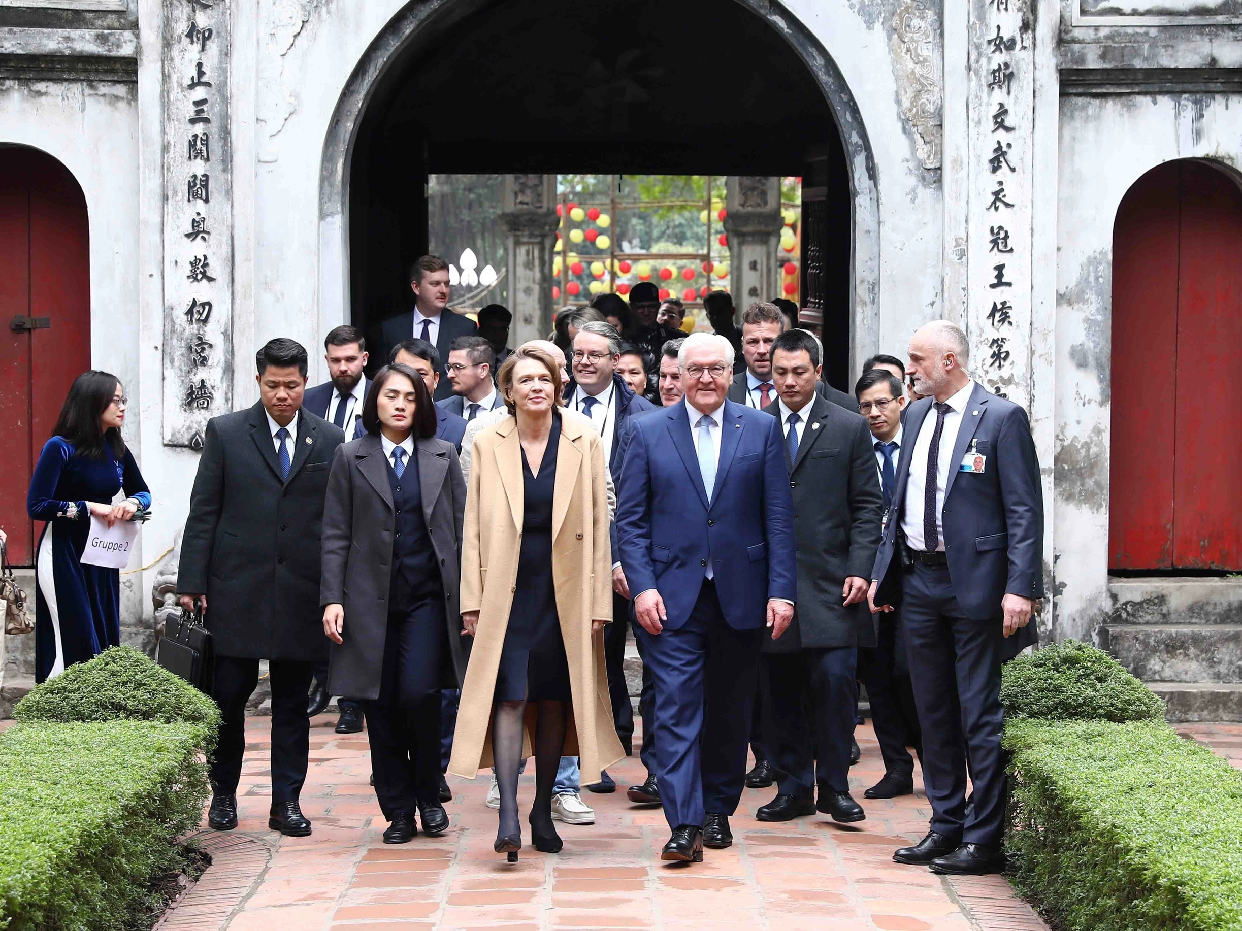 Tổng thống Đức và Phu nhân tham quan Khu Di tích Lịch sử Văn Miếu-Quốc Tử Giám - 2
