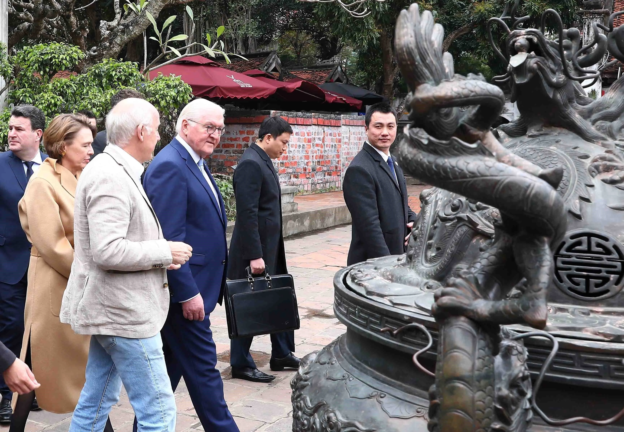 Tổng thống Đức và Phu nhân tham quan Khu Di tích Lịch sử Văn Miếu-Quốc Tử Giám - 4