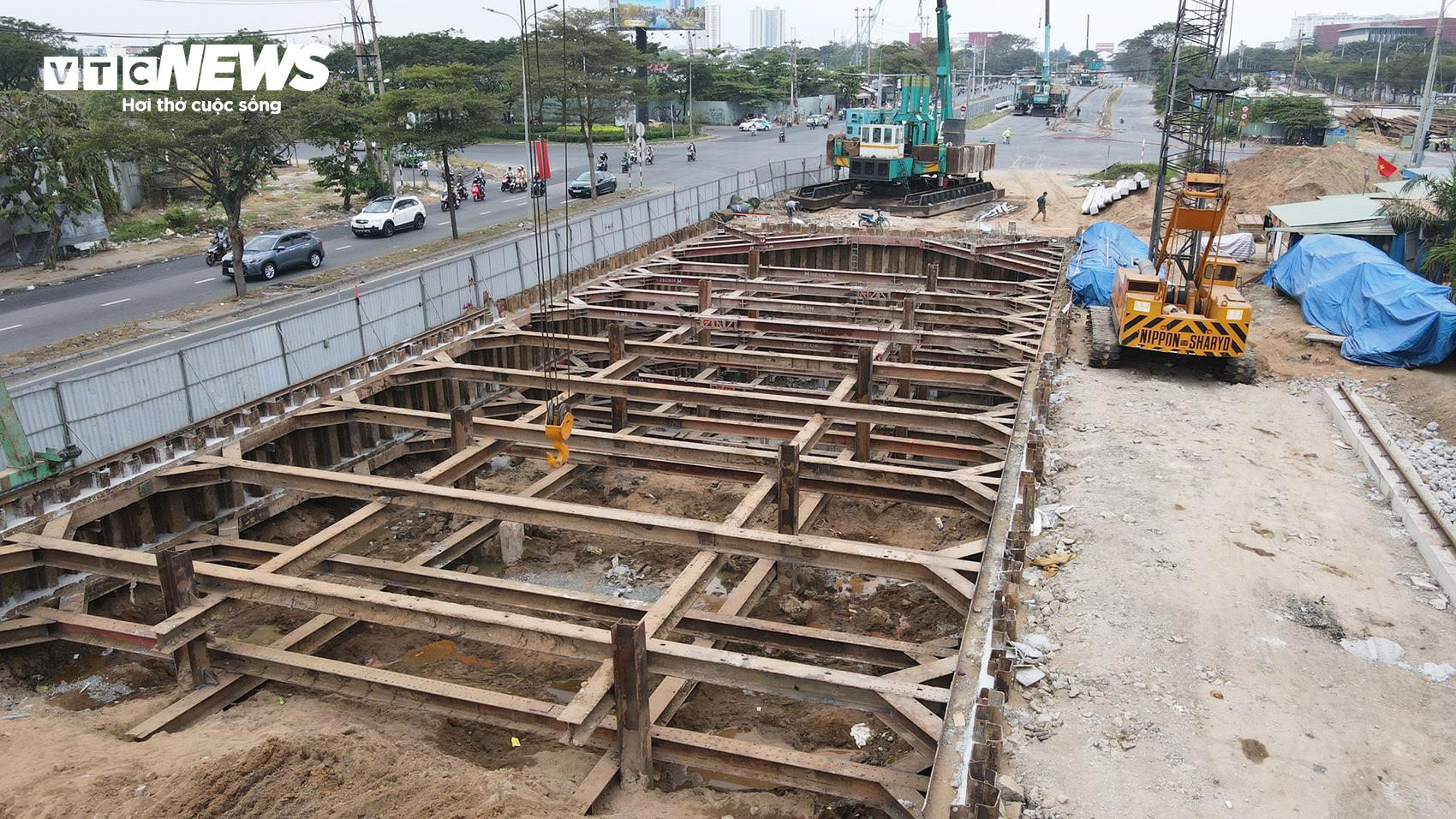 Cận cảnh nút giao hơn 800 tỷ đồng ở TP.HCM đóng kín để thi công hầm - 7