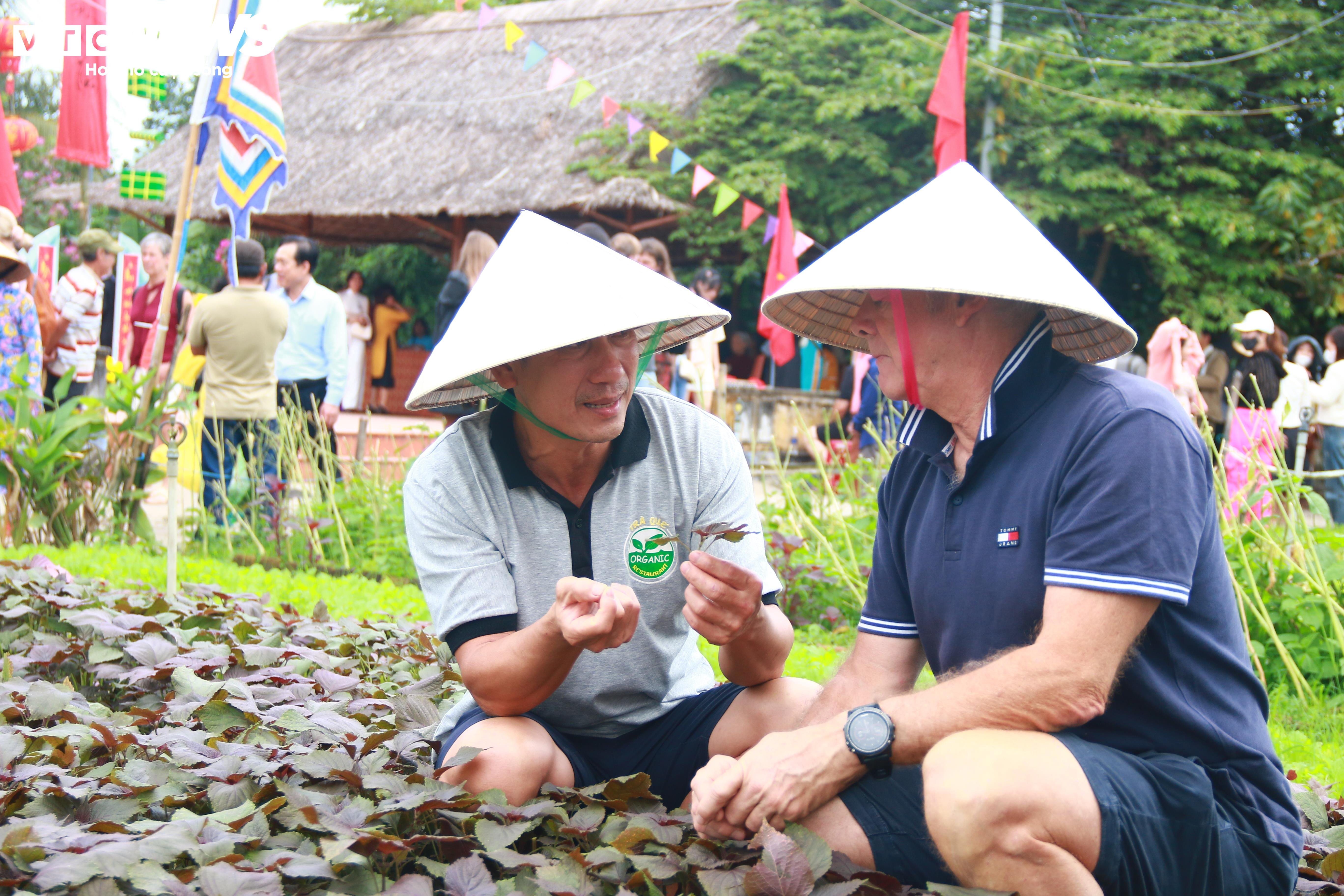 Du khách nước ngoài thích thú vọc đất, trồng rau cùng nông dân xứ Quảng - 3