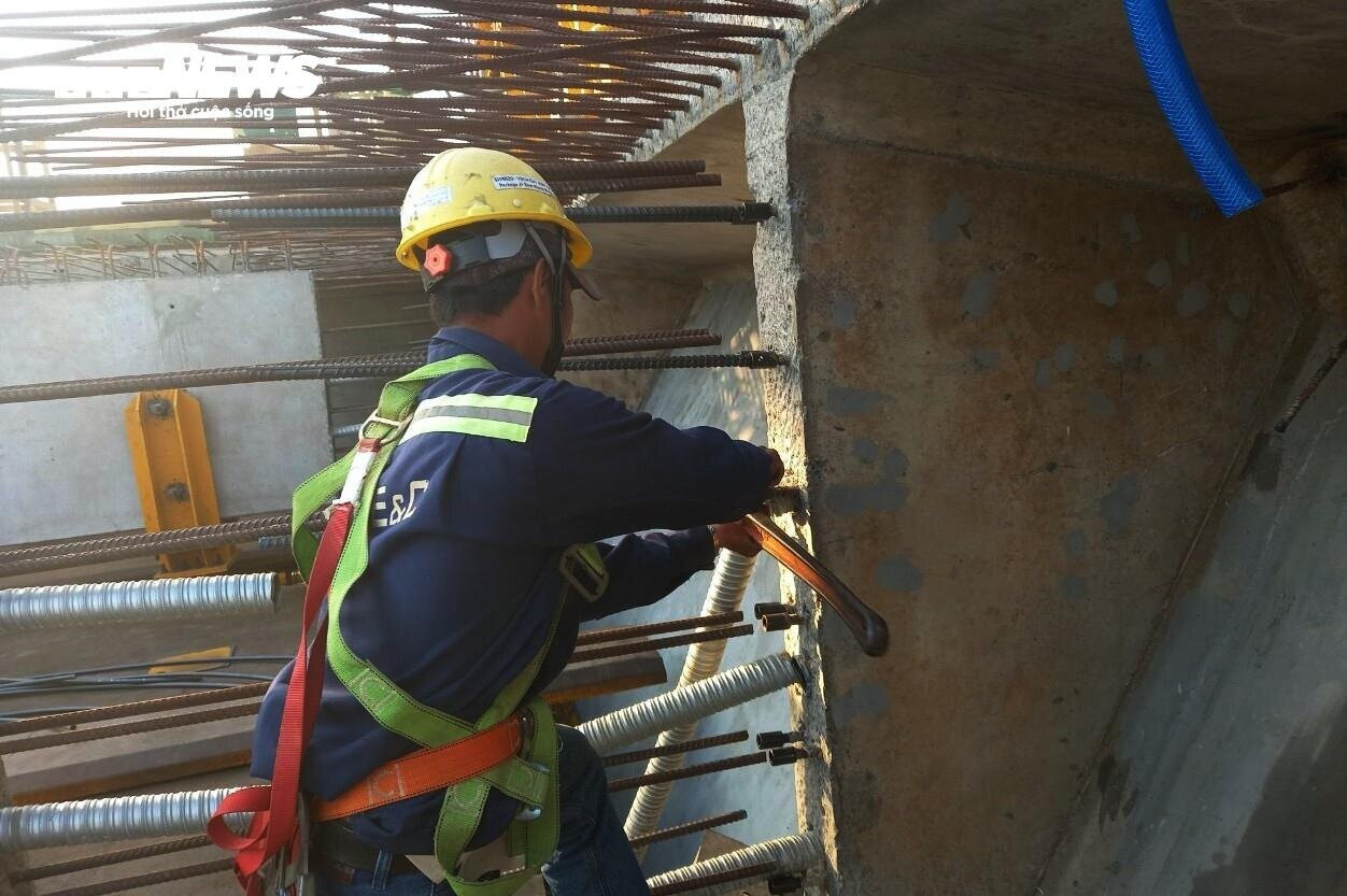 Cận cảnh dự án cầu vượt sông lớn nhất cao tốc Bến Lức - Long Thành - 7