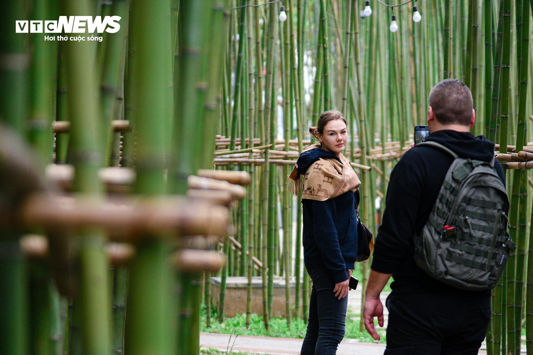 Du khách nước ngoài mê mẩn vườn trúc đẹp như trong phim ở Hà Nội - 9