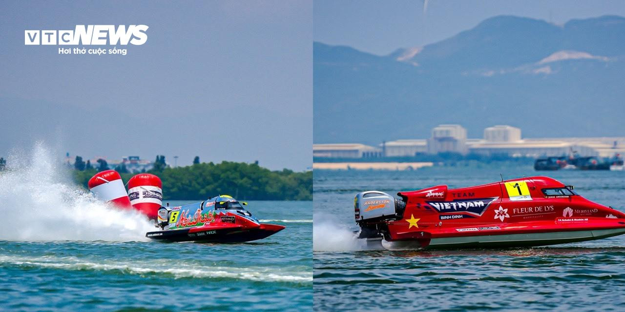 Đội Việt Nam cưỡi 'cỗ máy 18 tỷ' lướt sóng rượt đuổi đối thủ trên đầm Thị Nại - 5