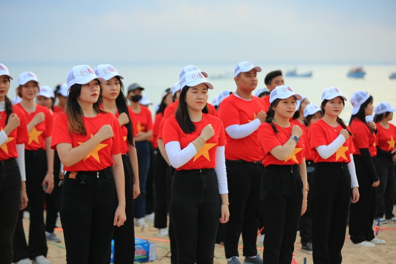 3.200 đoàn viên, thanh niên ở Phú Yên xếp hình bản đồ Việt Nam - 8