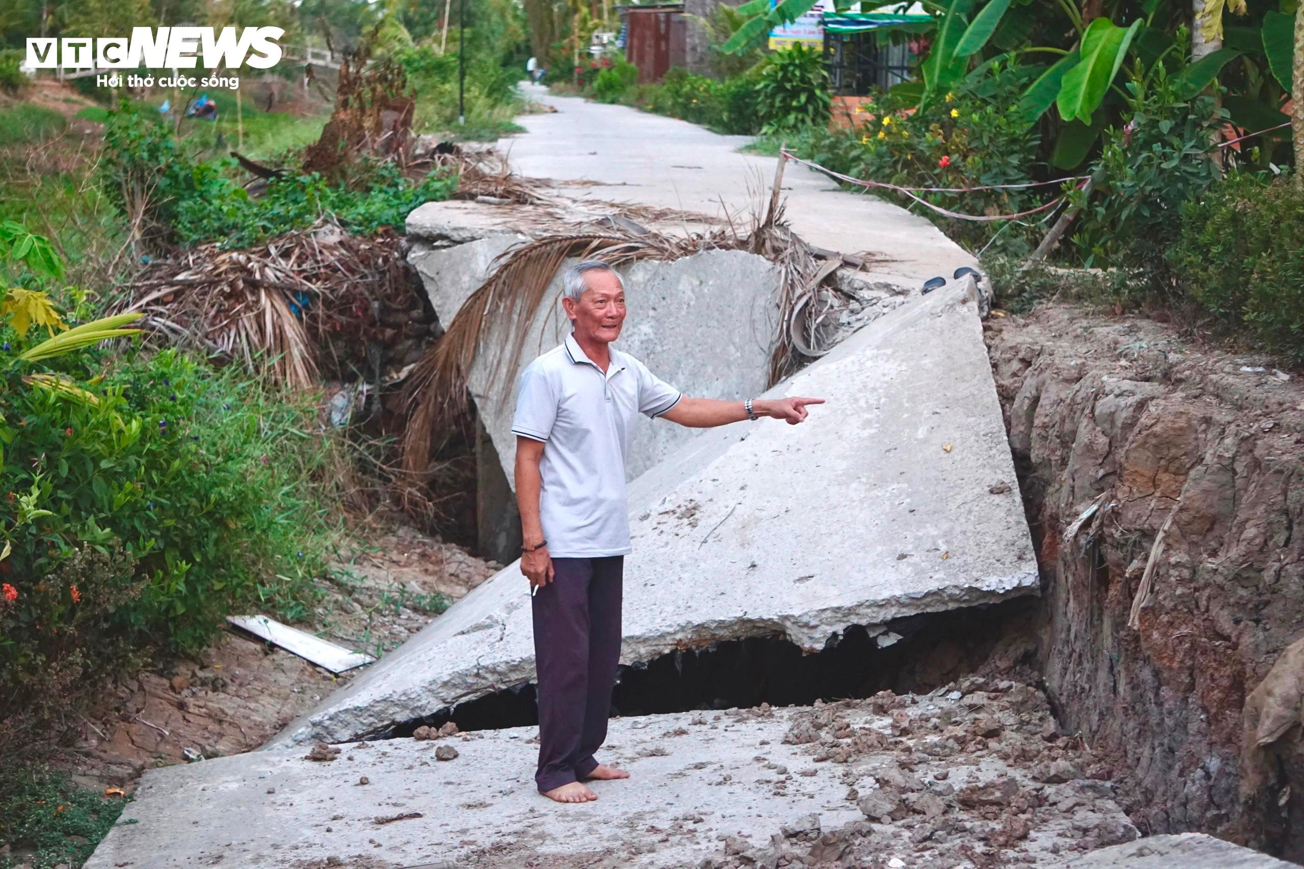 Kênh, rạch cạn khô, đường nứt toác giữa tâm vùng hạn mặn Cà Mau - 7