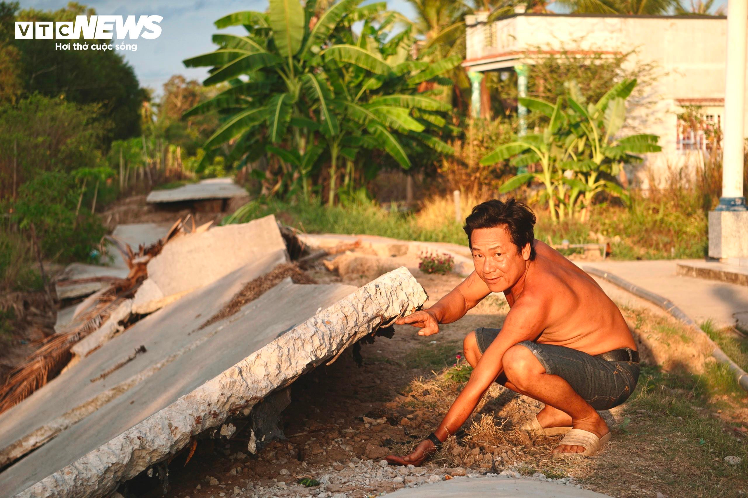 Kênh, rạch cạn khô, đường nứt toác giữa tâm vùng hạn mặn Cà Mau - 11