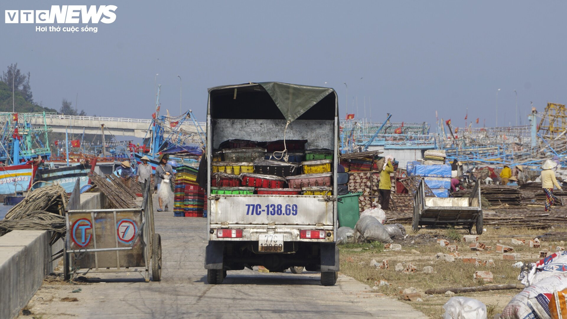 Bình Định: Sơ chế mực xà 'nhuộm đen' dòng nước, dân vật vã ngửi mùi thum thủm - 4