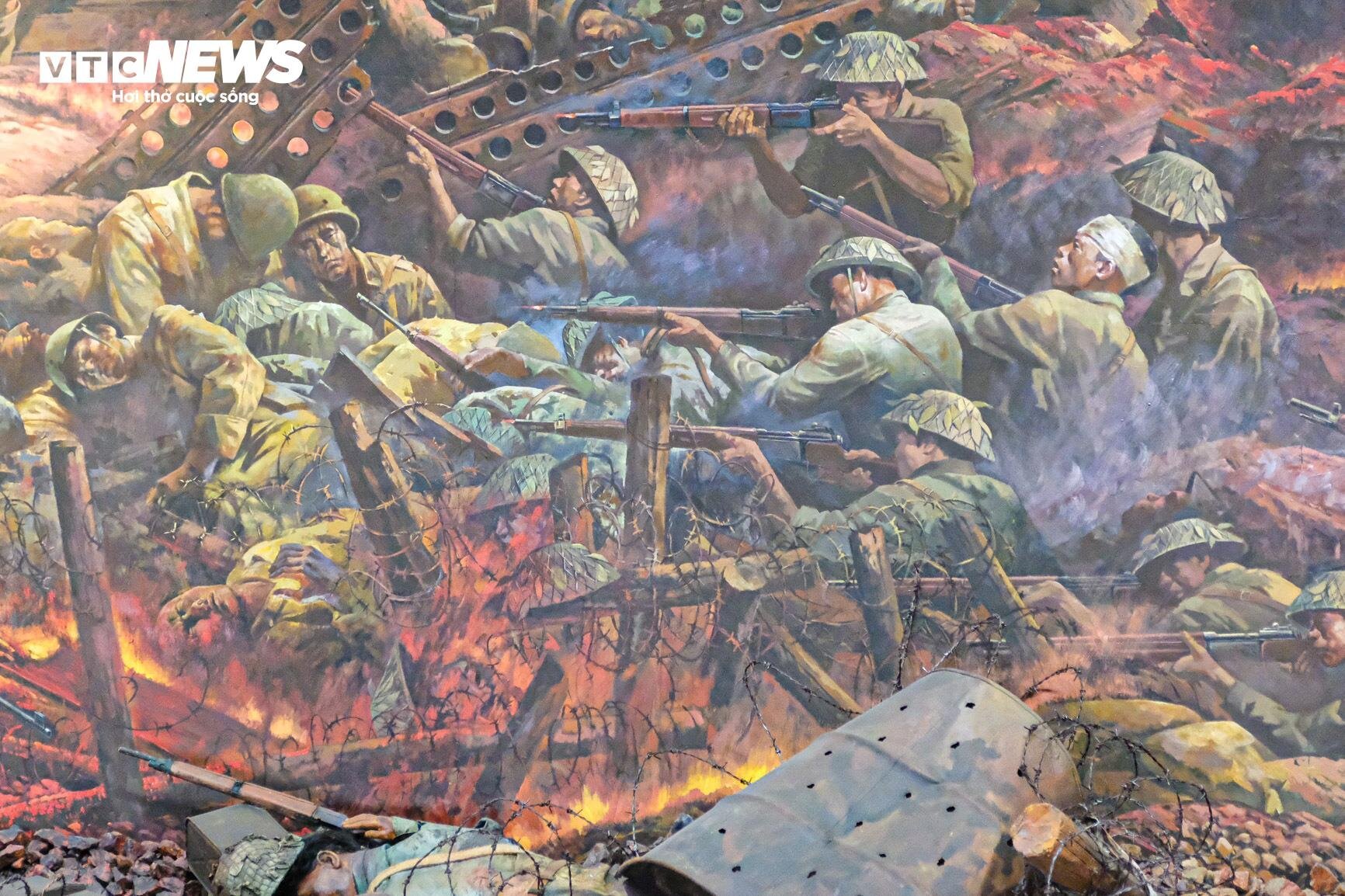 Chiêm ngưỡng bức tranh panorama tái hiện Chiến thắng Điện Biên Phủ - 9