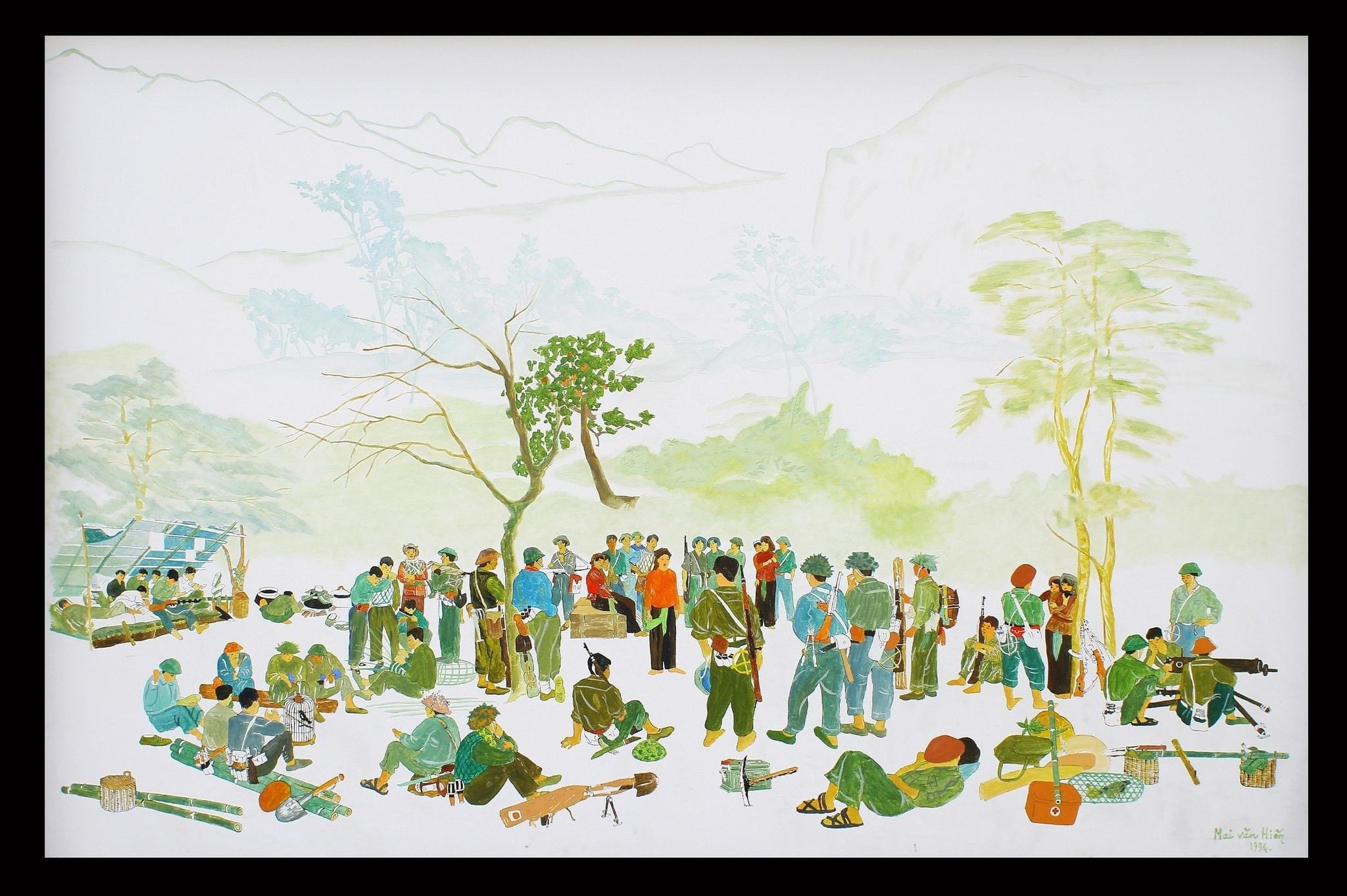 Tái hiện Chiến dịch Điện Biên Phủ hào hùng qua tranh vẽ - 6