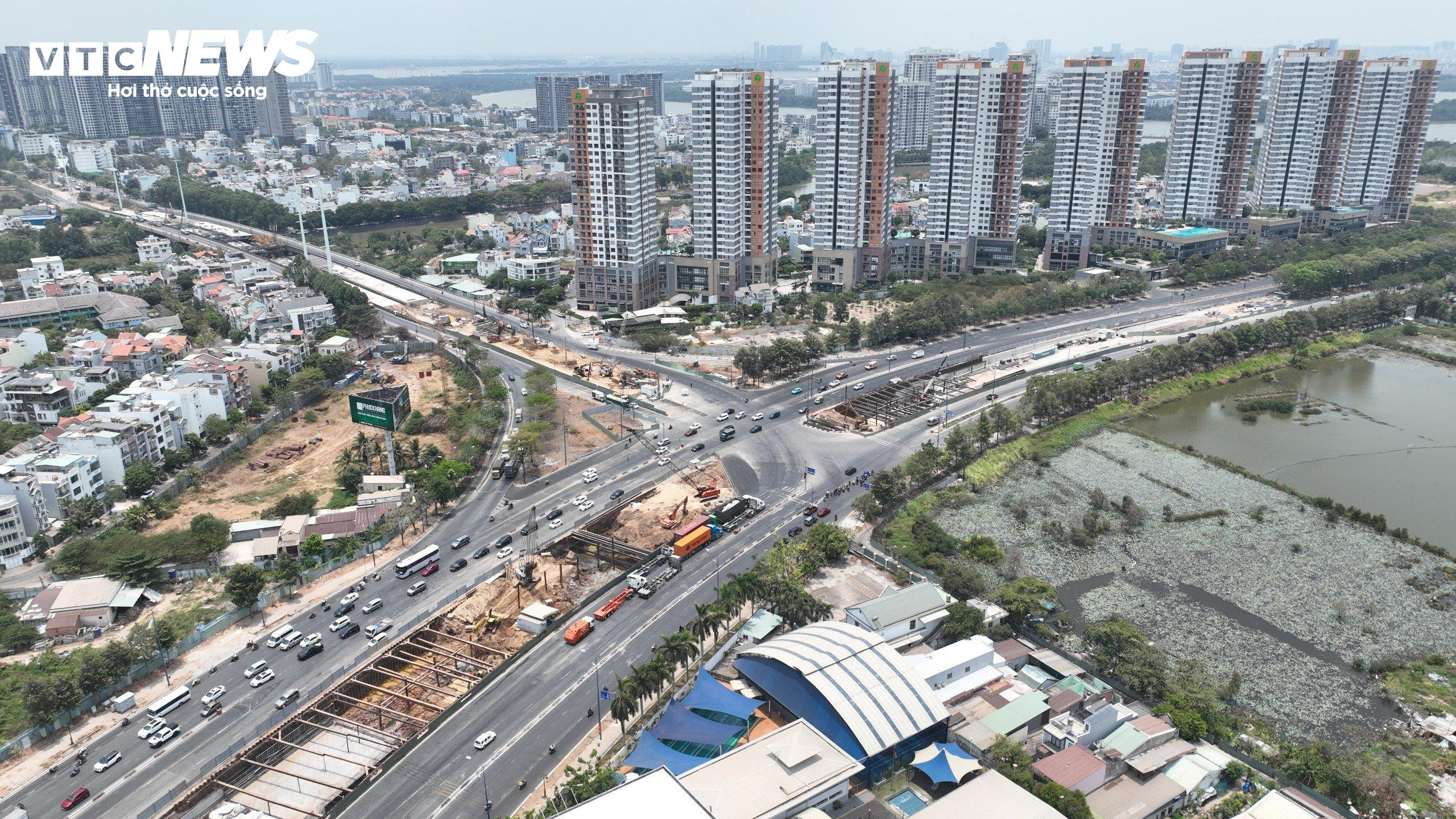 Cận cảnh nút giao lớn nhất TP.HCM trị giá gần 3.408 tỷ đồng sau 1 năm khởi công - 17
