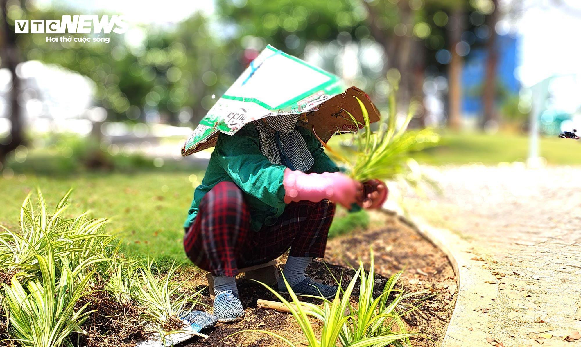 Người lao động nghèo oằn mình mưu sinh dưới trời nắng nóng như đổ lửa - 11
