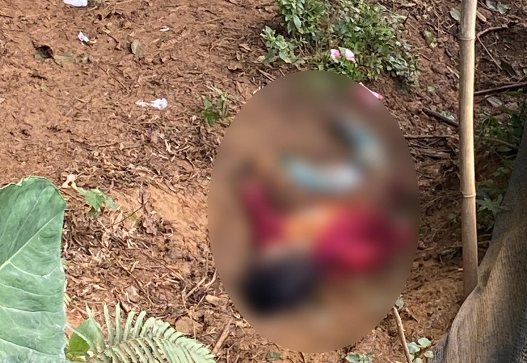 Hiện trường nơi xảy ra vụ án. (Ảnh: Đ.X.)