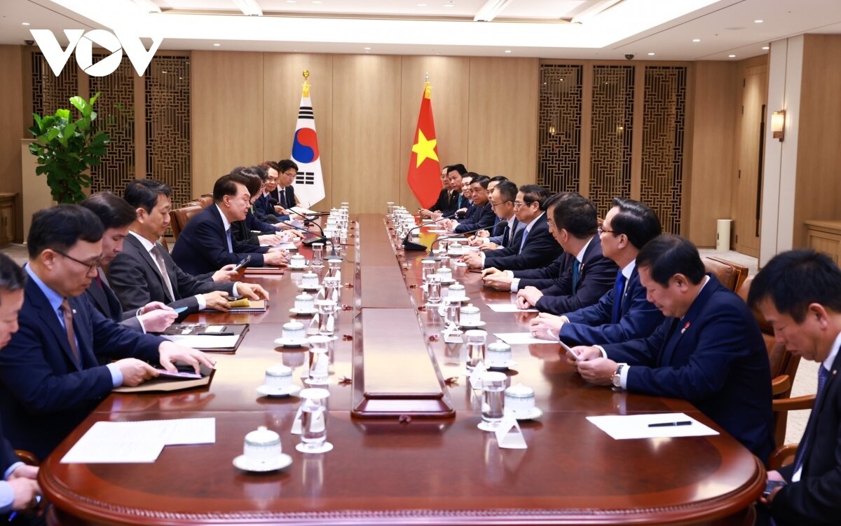 Toàn cảnh chuyến thăm Hàn Quốc của Thủ tướng Phạm Minh Chính và Phu nhân - 6