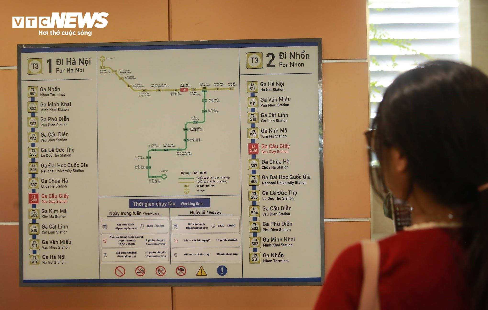 Trải nghiệm tàu metro Nhổn - Ga Hà Nội trước ngày chạy thương mại - 7