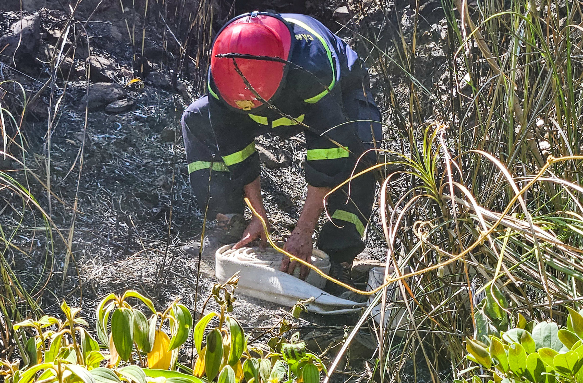 Cánh rừng ở Quảng Bình trơ trụi, nhiều xe máy bị thiêu rụi sau trận cháy lớn - 8